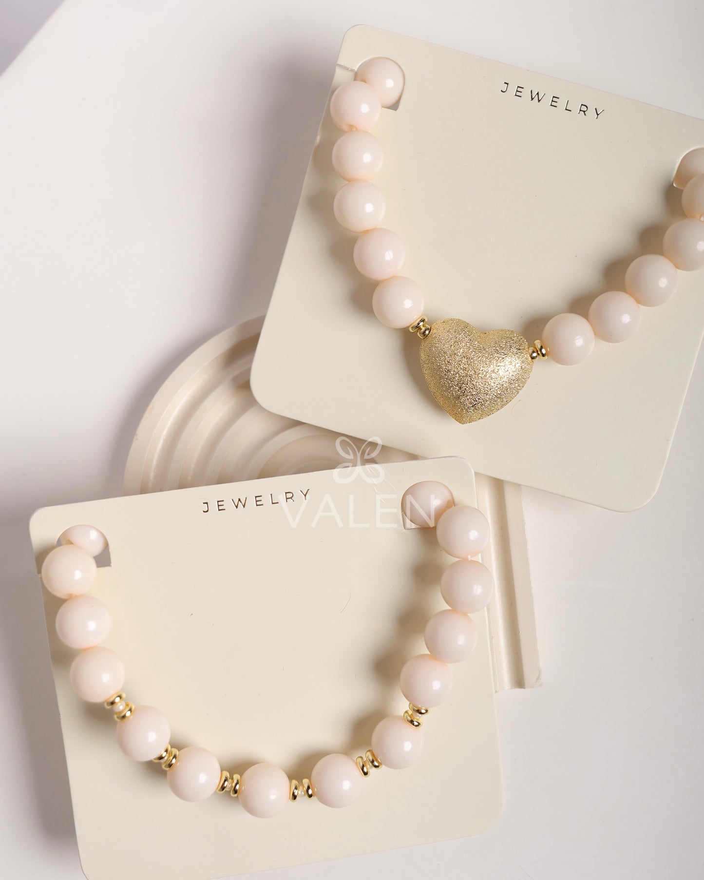 Collar redondo corazón