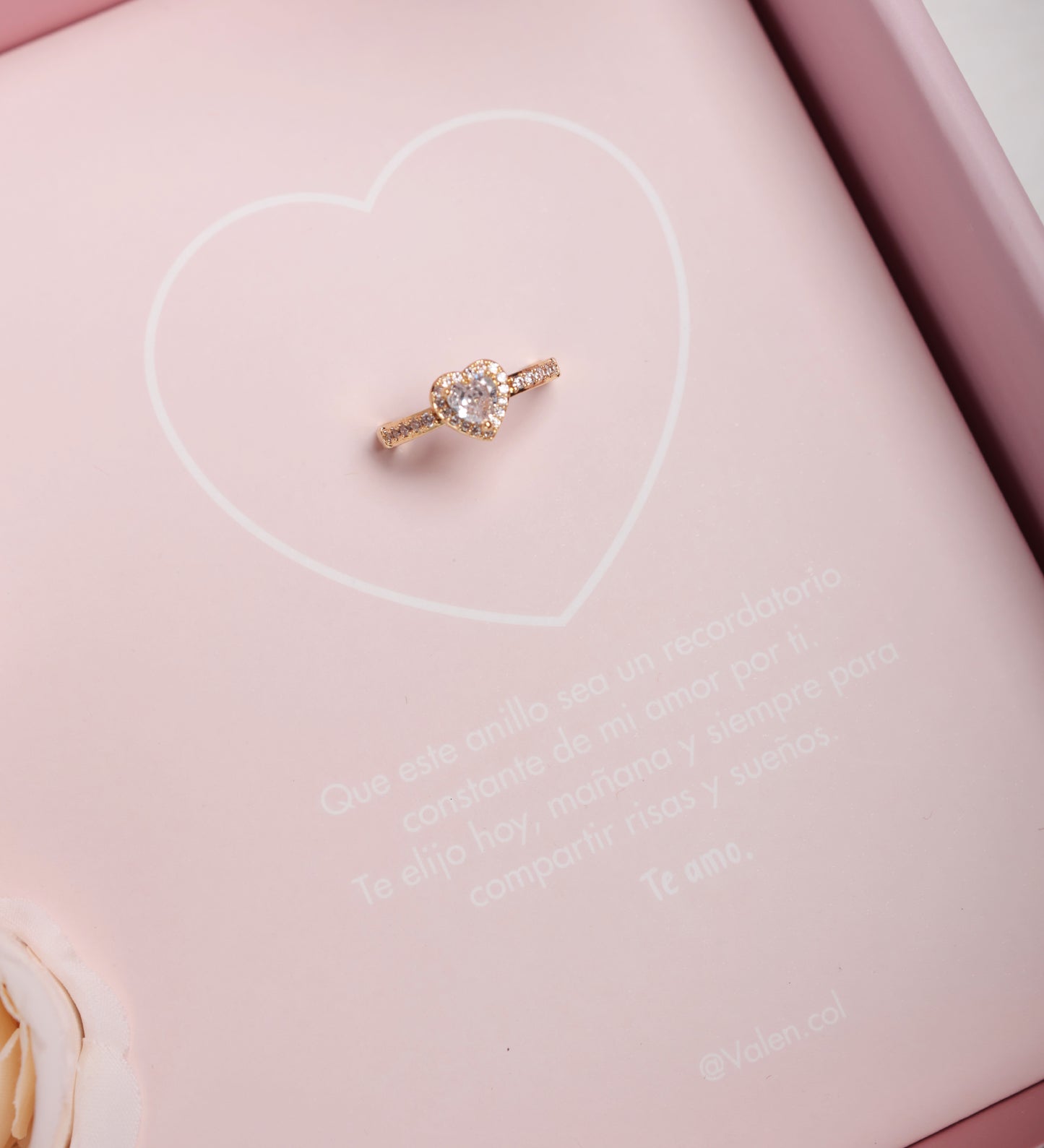 Anillo amor - rodio