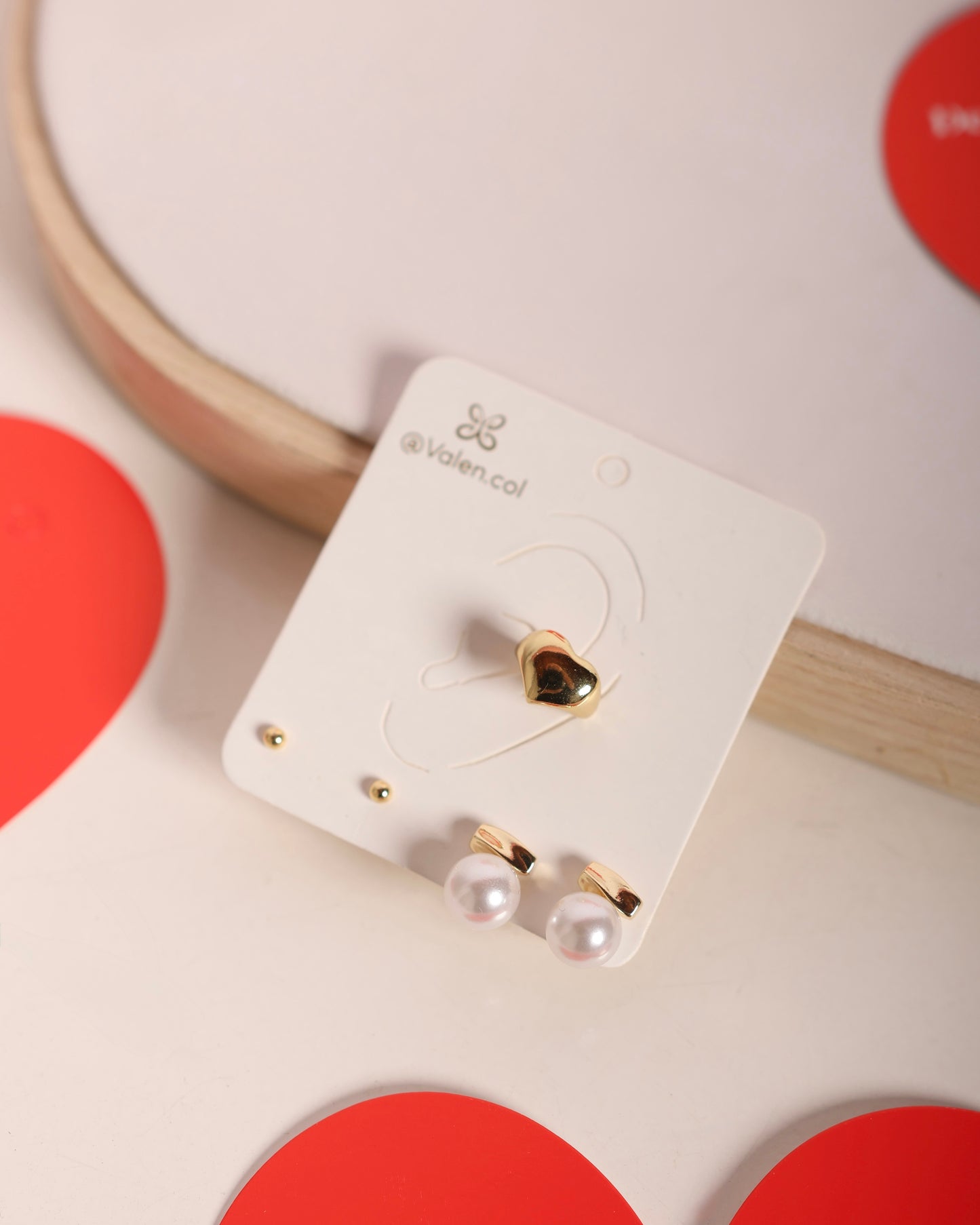 Set trío corazón