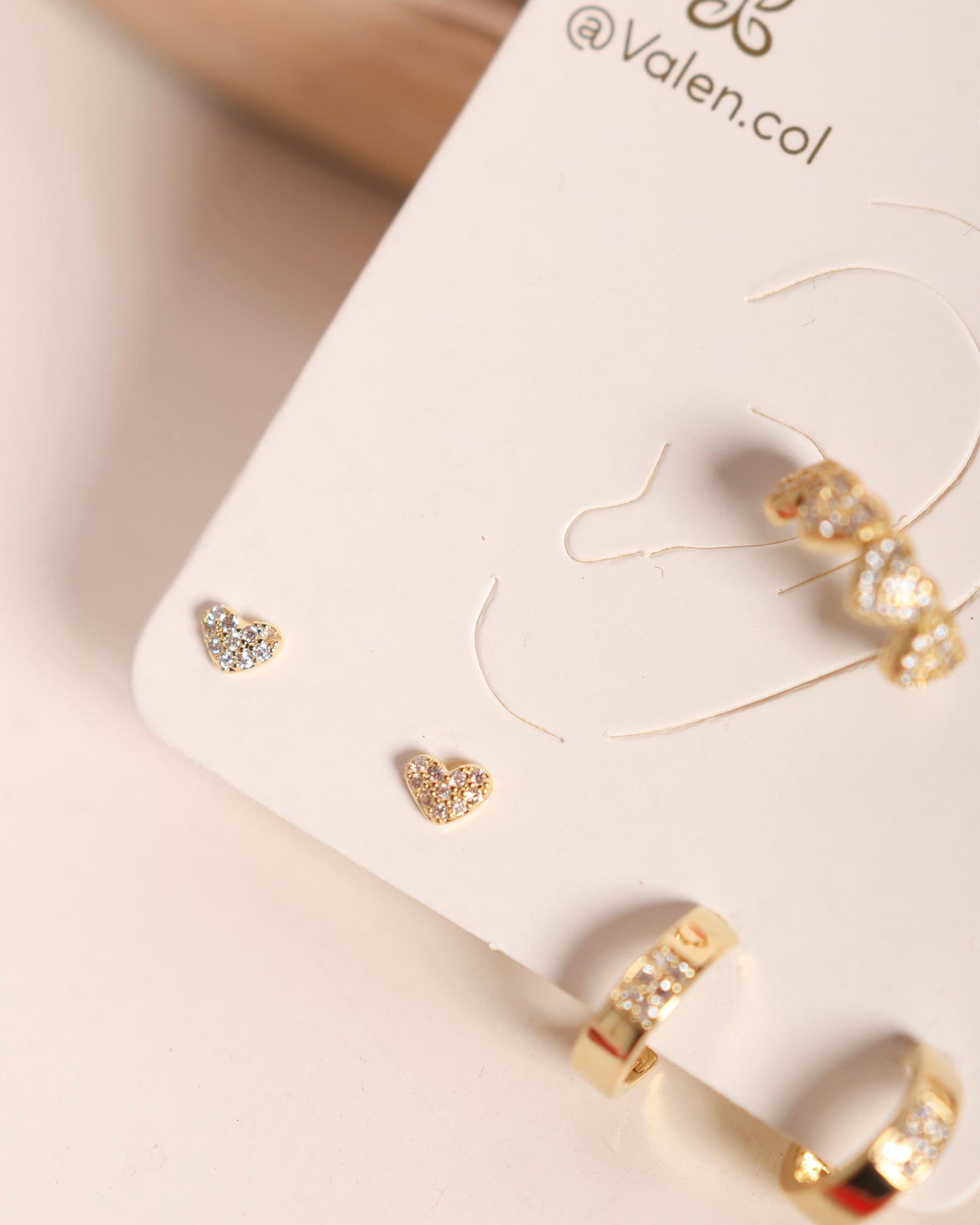 Set trío corazones