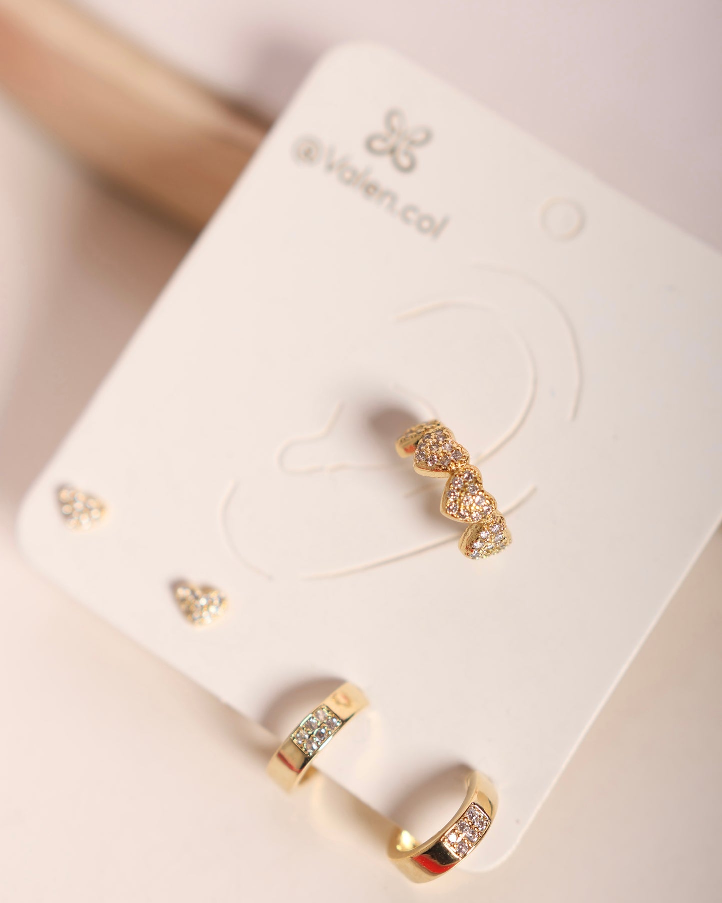 Set trío corazones