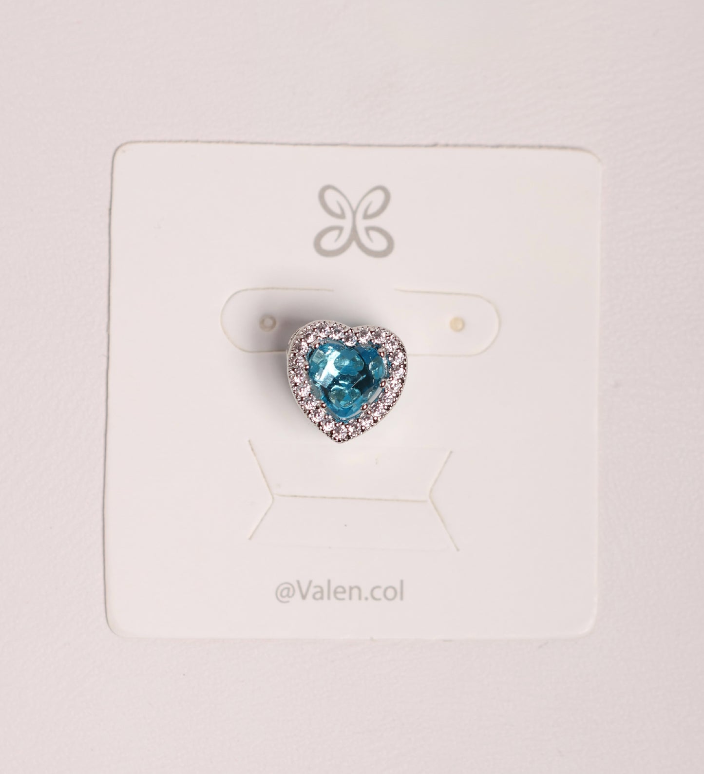 Charm corazón azul