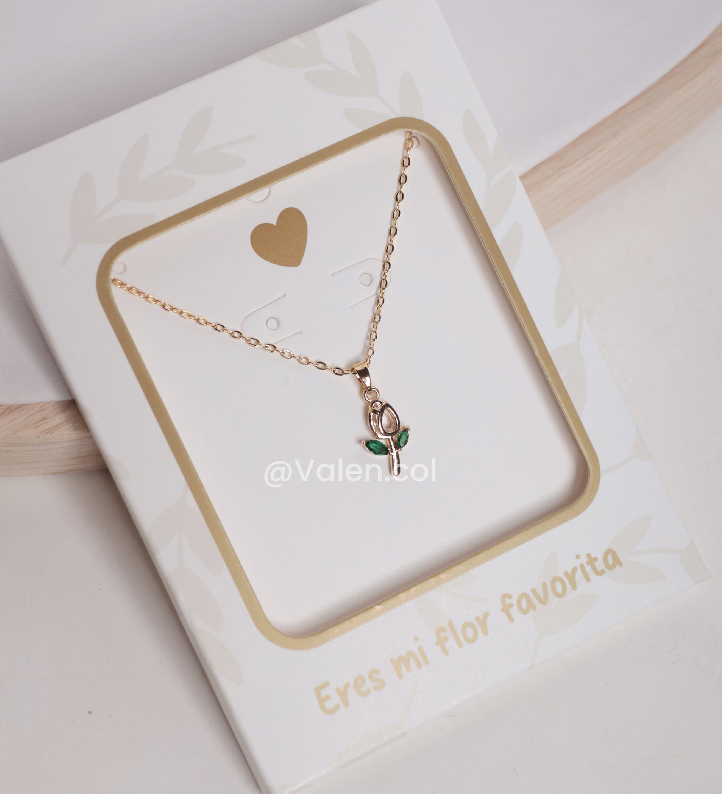 Collar "eres mi flor favorita"