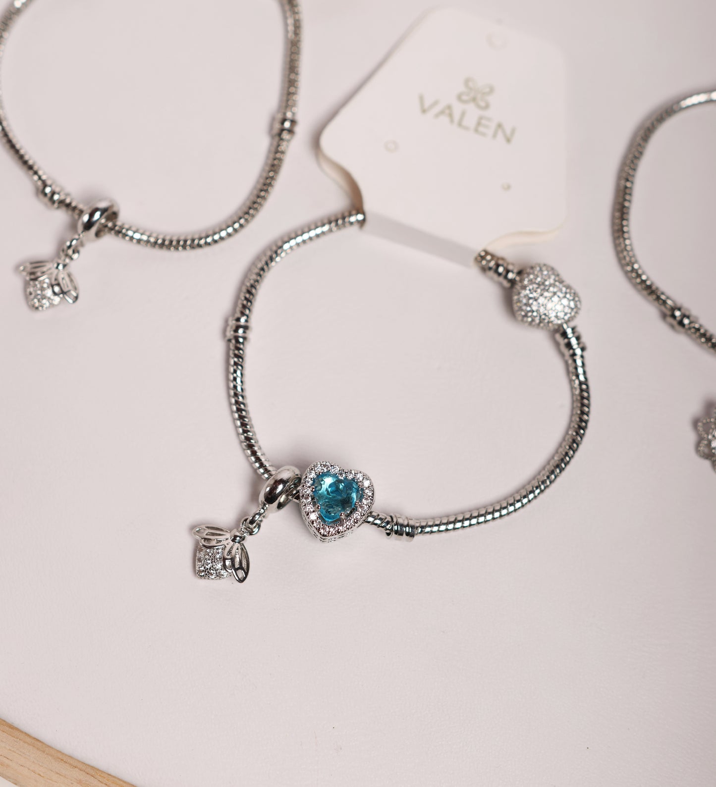 Charm corazón azul
