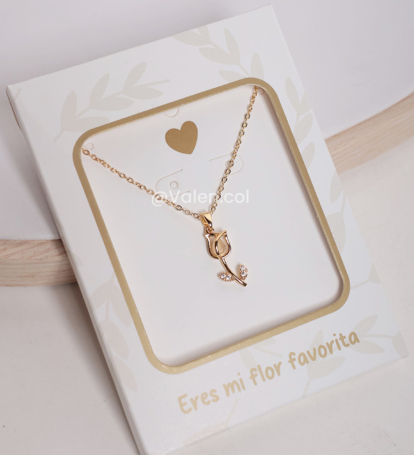 Collar "eres mi flor favorita"
