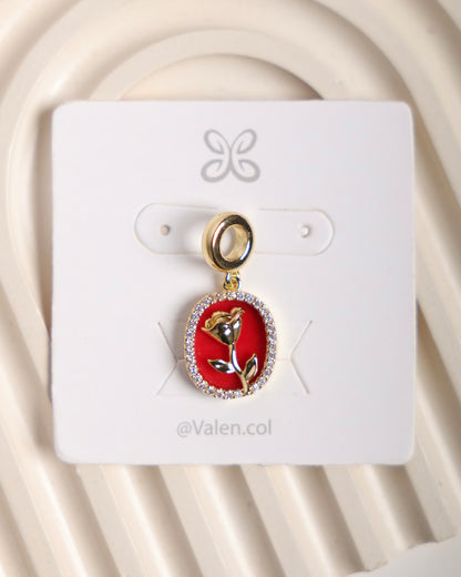 Charm rosa rojo