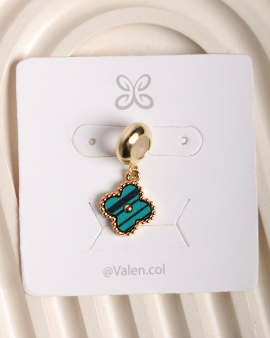 Charm trébol verde