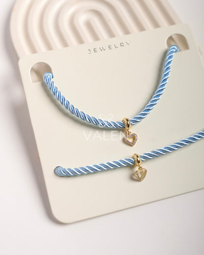 Set collar y pulsera corazón