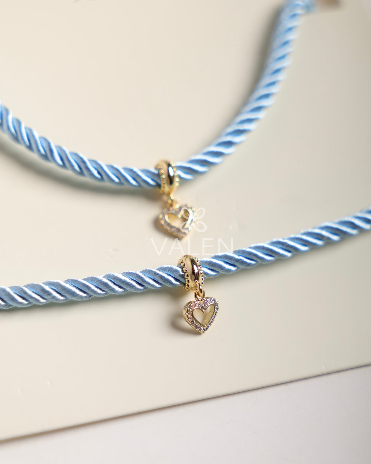 Set collar y pulsera corazón