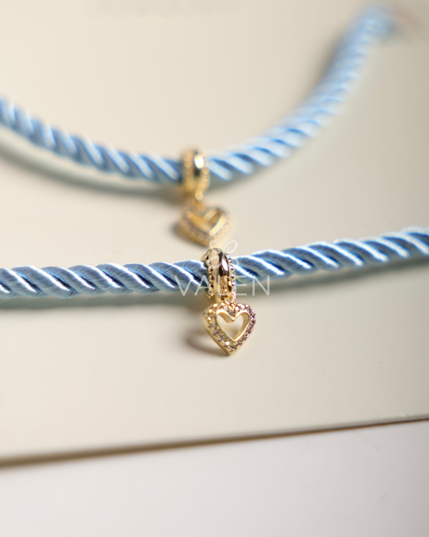 Set collar y pulsera corazón