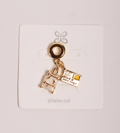 Charm maleta y ticket