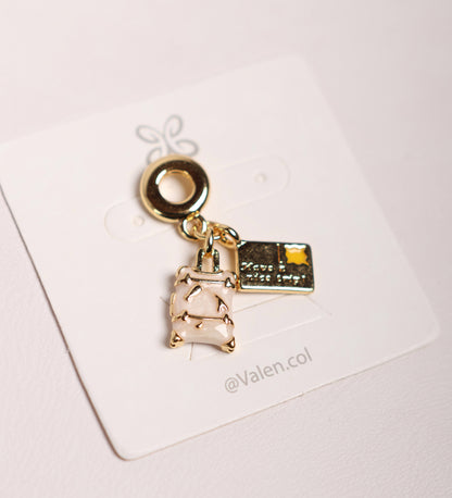Charm maleta y ticket