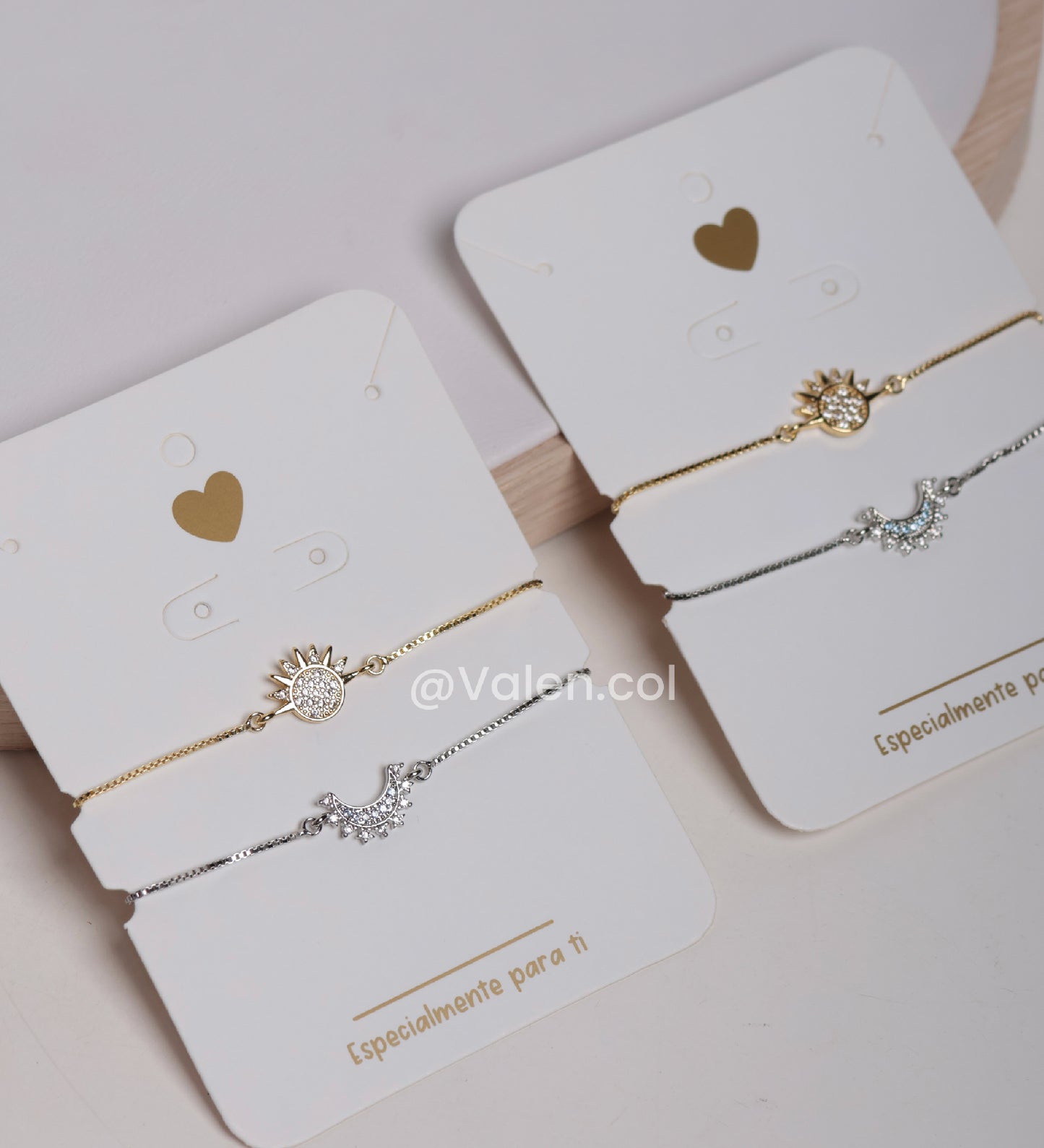 Pulsera dúo sol y luna