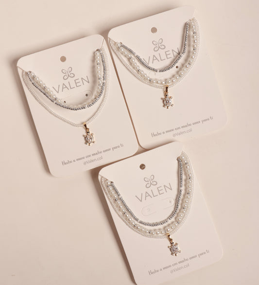 Collar tortuga triple