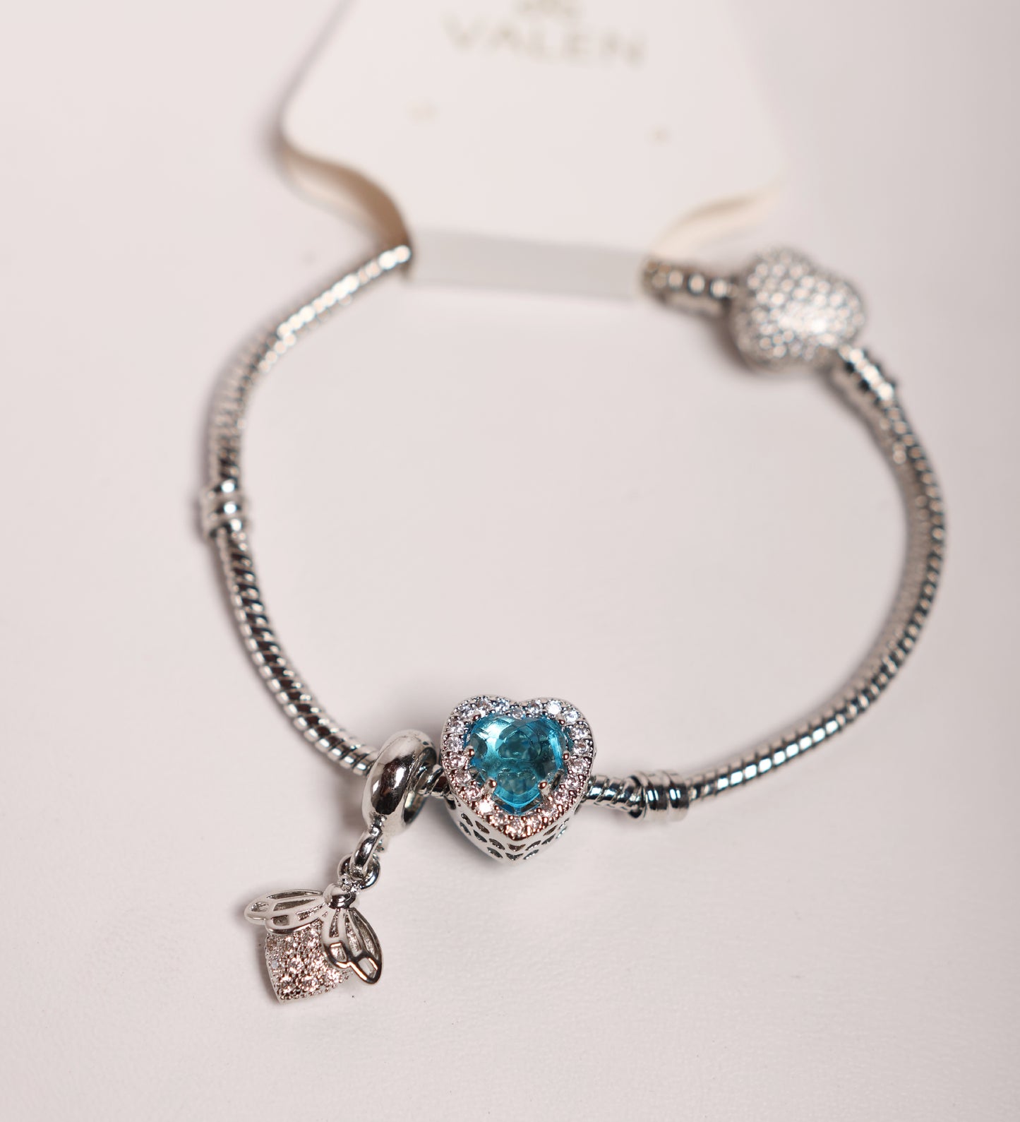 Charm corazón azul