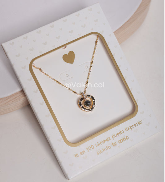 Collar "te amo en 100 idiomas"